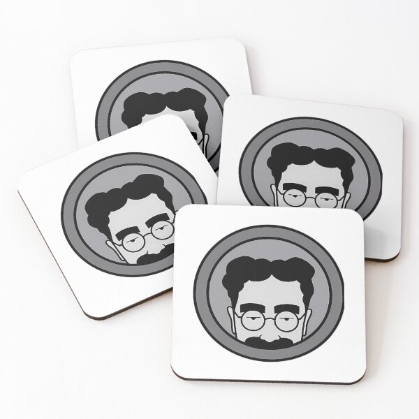 Item preview, Minimalist Vector Portrait Of Man With Glasses And Mustache In Circle designed and sold by RazaLondonn.