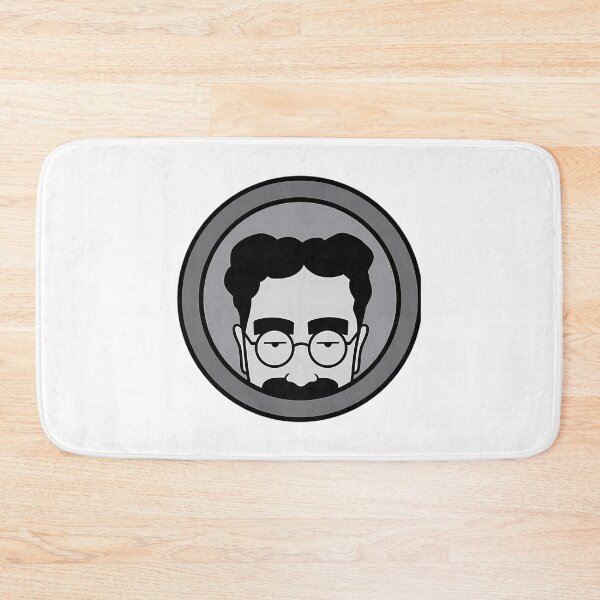 Item preview, Minimalist Vector Portrait Of Man With Glasses And Mustache In Circle designed and sold by RazaLondonn.