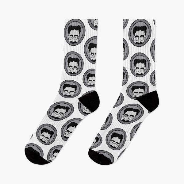 Item preview, Minimalist Vector Portrait Of Man With Glasses And Mustache In Circle designed and sold by RazaLondonn.