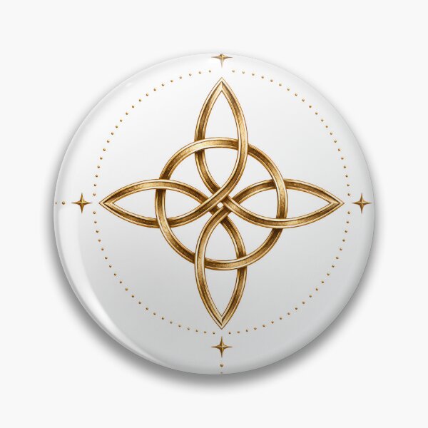 Item preview, Celestial Knot | Golden Geometric Harmony Symbol designed and sold by CalmMandala.