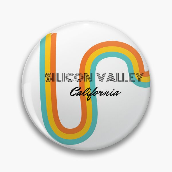 Item preview, Silicon Valley California Retro Rainbow Stripe Vintage Graphic Art designed and sold by SiliconValleyUS.