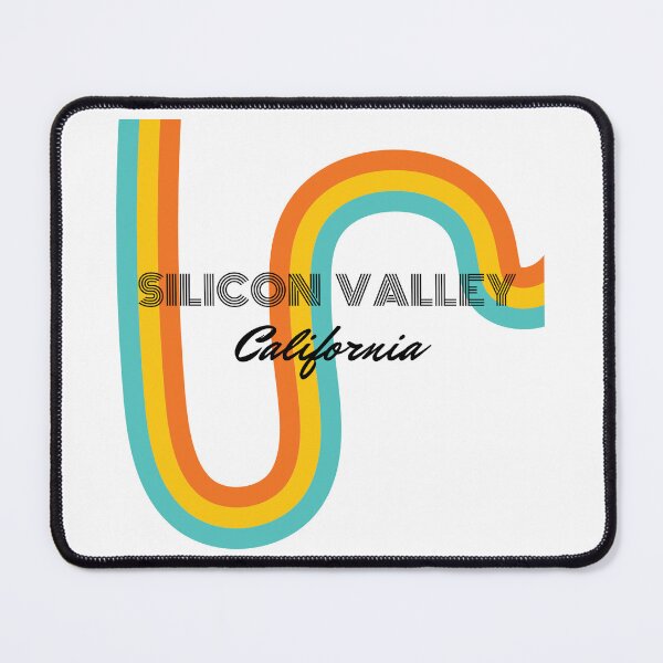 Item preview, Silicon Valley California Retro Rainbow Stripe Vintage Graphic Art designed and sold by SiliconValleyUS.