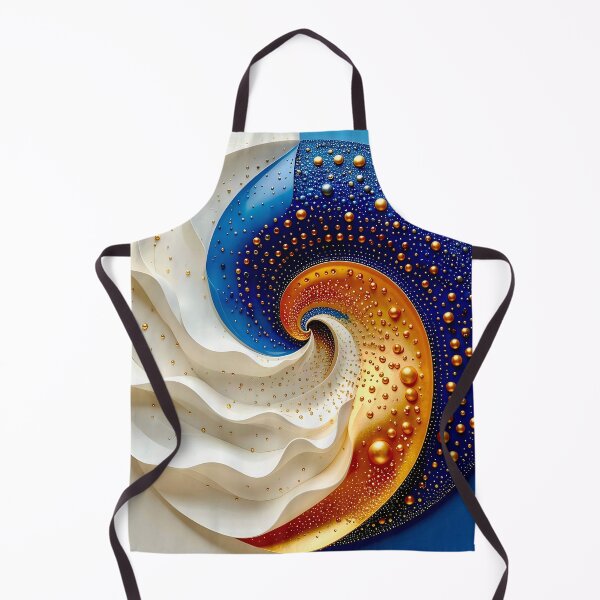 Item preview, Colorful Geometric Spiral Design in Blue and Gold designed and sold by Vicky Brago-Mitchell®.