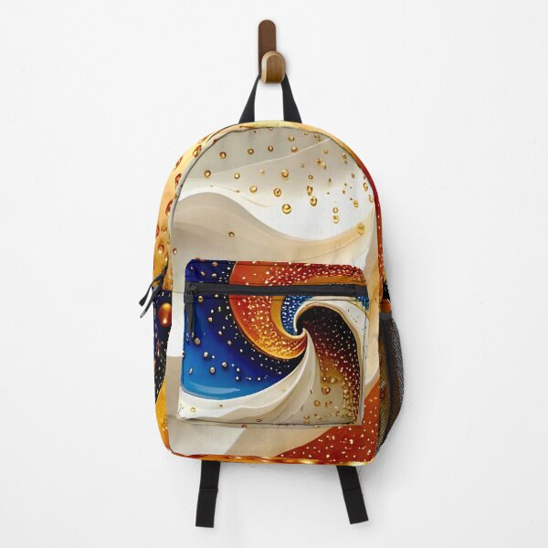 Item preview, Colorful Geometric Spiral Design in Blue and Gold designed and sold by Vicky Brago-Mitchell®.