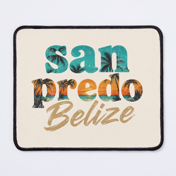 Item preview, San Pedro Belize Retro Tropical Beach Sunset Palm Tree Vacation Souvenir designed and sold by Yellowriversss.