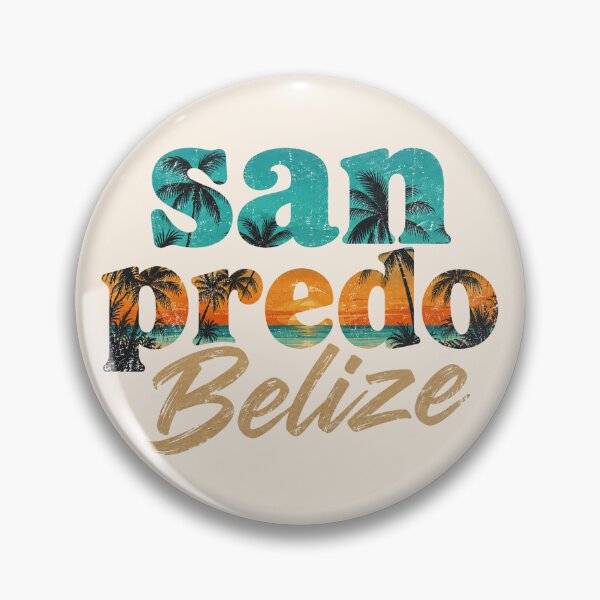 Item preview, San Pedro Belize Retro Tropical Beach Sunset Palm Tree Vacation Souvenir designed and sold by Yellowriversss.