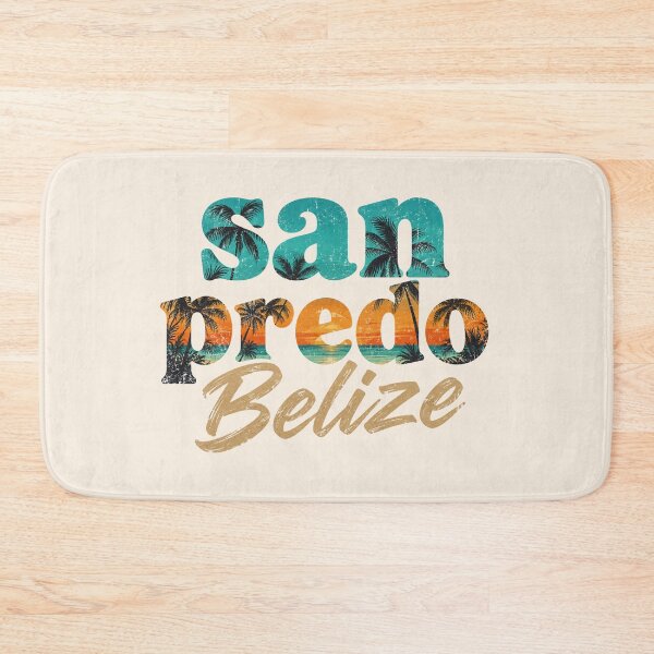 Item preview, San Pedro Belize Retro Tropical Beach Sunset Palm Tree Vacation Souvenir designed and sold by Yellowriversss.
