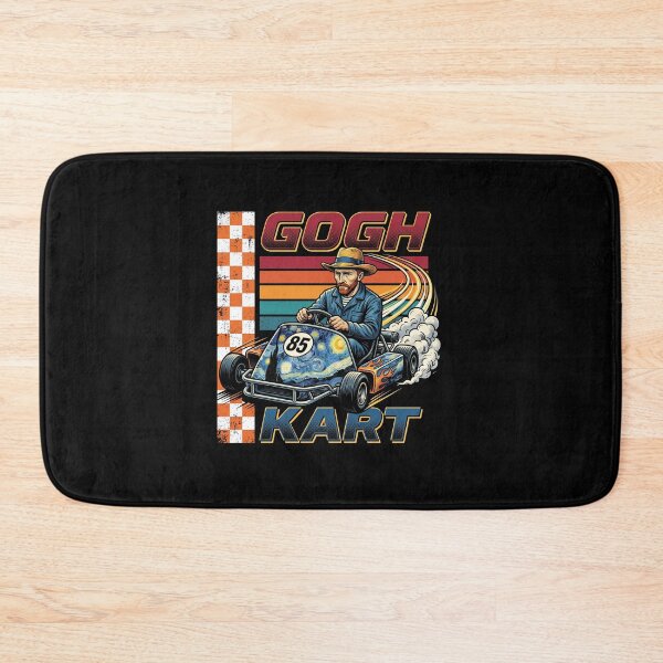 Item preview, Gogh Kart Starry Night Racing Retro Art Mashup designed and sold by AdyKurniawan.