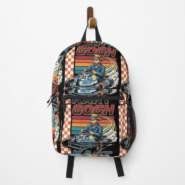 Item preview, Gogh Kart Starry Night Racing Retro Art Mashup designed and sold by AdyKurniawan.