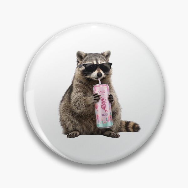 Item preview, Cool Raccoon Drinking Energy Drink Sunglasses Funny Trash Panda Caffeine Lover designed and sold by raedattia.