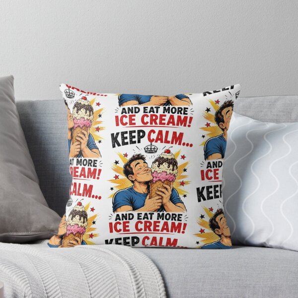 Item preview, Keep Calm and Eat More Ice Cream designed and sold by Mad Axle Studios.