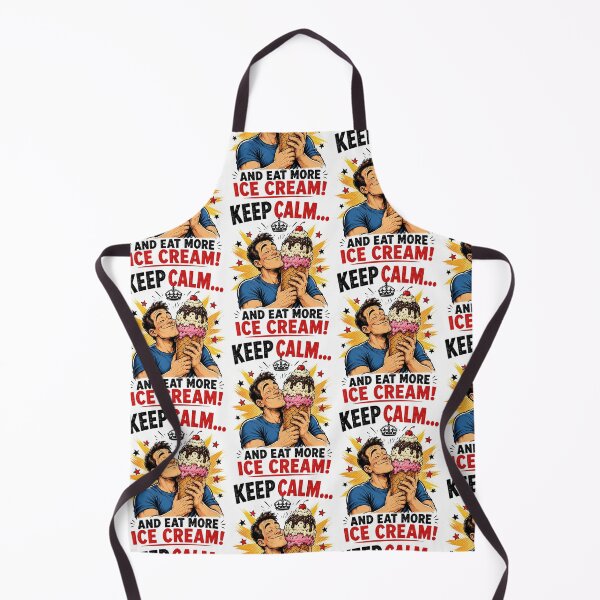 Item preview, Keep Calm and Eat More Ice Cream designed and sold by Mad Axle Studios.