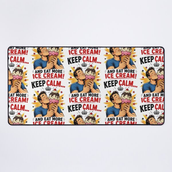Item preview, Keep Calm and Eat More Ice Cream designed and sold by Mad Axle Studios.
