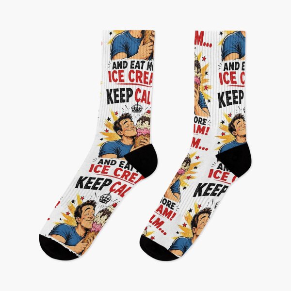 Item preview, Keep Calm and Eat More Ice Cream designed and sold by Mad Axle Studios.