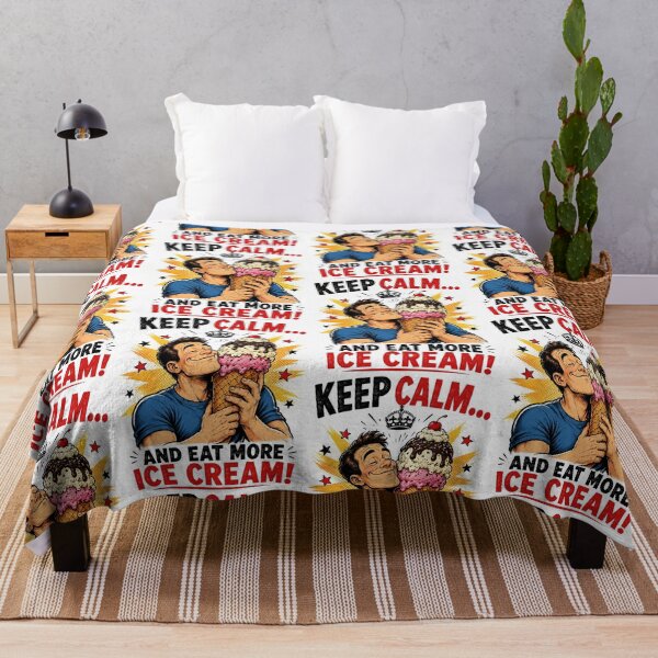 Item preview, Keep Calm and Eat More Ice Cream designed and sold by Mad Axle Studios.