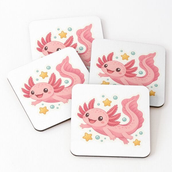 Item preview, Happy Axolotl Stars designed and sold by LuckyStore4.