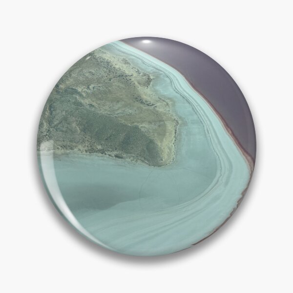 Item preview, Purple Waters of Lake Eyre — Aerial Shoreline Patterns, South Australia designed and sold by BushPilotLens.