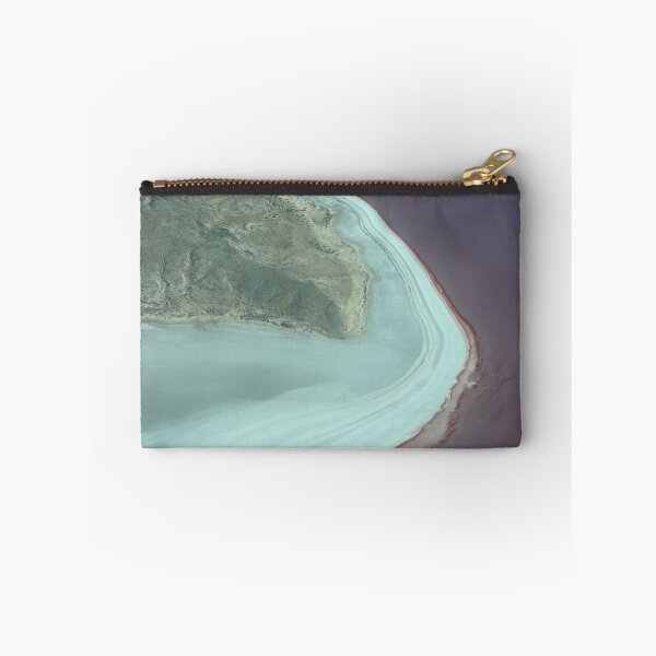 Item preview, Purple Waters of Lake Eyre — Aerial Shoreline Patterns, South Australia designed and sold by BushPilotLens.