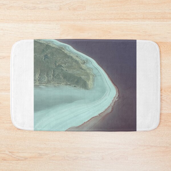 Item preview, Purple Waters of Lake Eyre — Aerial Shoreline Patterns, South Australia designed and sold by BushPilotLens.