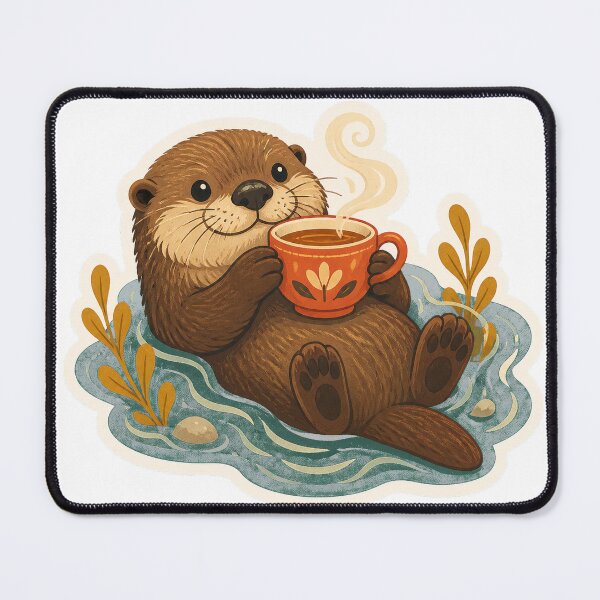 Item preview, Cozy Otter Tea Time designed and sold by LuckyStore4.
