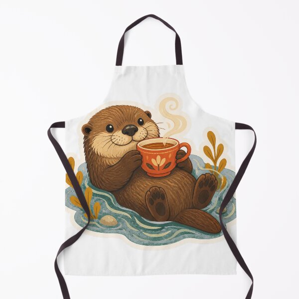 Item preview, Cozy Otter Tea Time designed and sold by LuckyStore4.