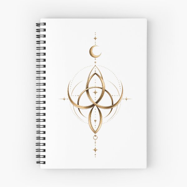 Item preview, Eternal Moon | Golden Celestial Geometric Symbol designed and sold by CalmMandala.
