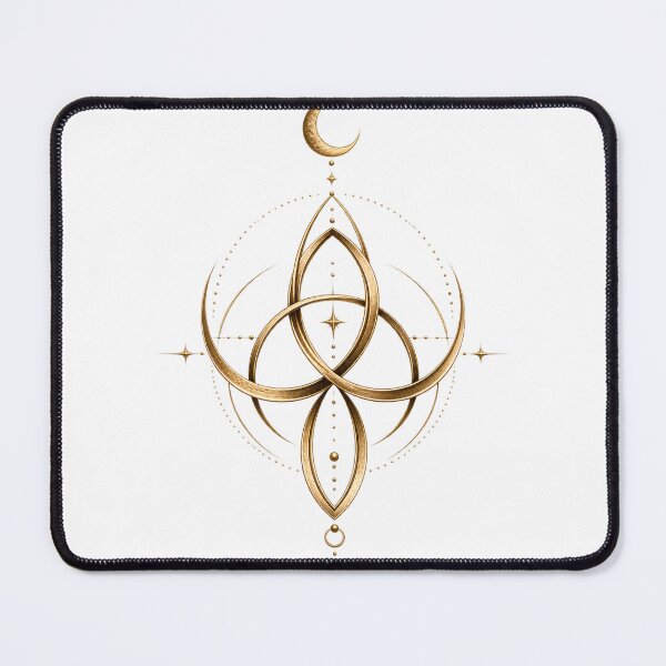 Item preview, Eternal Moon | Golden Celestial Geometric Symbol designed and sold by CalmMandala.