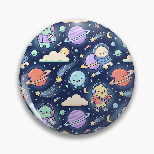 Item preview, Pocket Planet Pals | Cute Cartoon Space Seamless Pattern | Gen Z Unisex Aesthetic designed and sold by AP Digi Store.