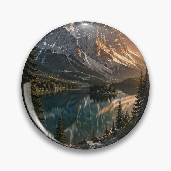 Item preview, Mountain Lake Nature Phone Case – Realistic Alpine Wilderness Landscape designed and sold by Coverify.