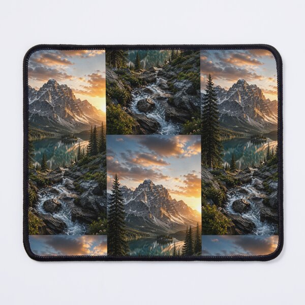 Item preview, Mountain Lake Nature Phone Case – Realistic Alpine Wilderness Landscape designed and sold by Coverify.