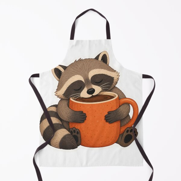 Item preview, Sleepy Coffee Raccoon designed and sold by LuckyStore4.
