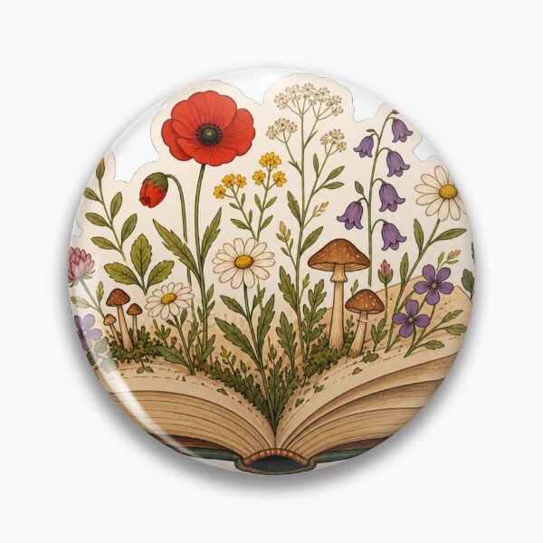 Item preview, Wildflowers Growing From Book designed and sold by LuckyStore4.