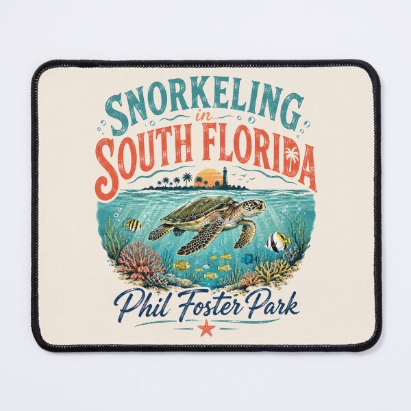 Item preview, Snorkeling In South Florida Sea Turtle Phil Foster Park Vintage Dive designed and sold by Yellowriversss.
