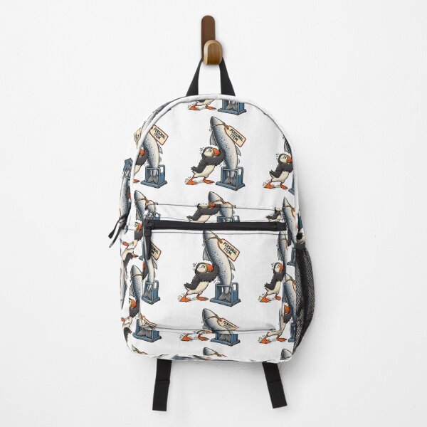 Item preview, Funny Puffin Personal Item Fish Airport Bird Humor designed and sold by Concrete Coffee Studio.