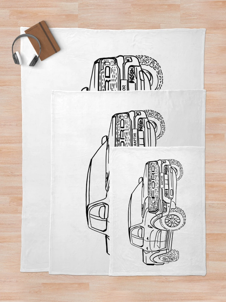 Thumbnail 5 of 6, Throw Blanket, Ford Ranger Raptor designed and sold by Aurealis.