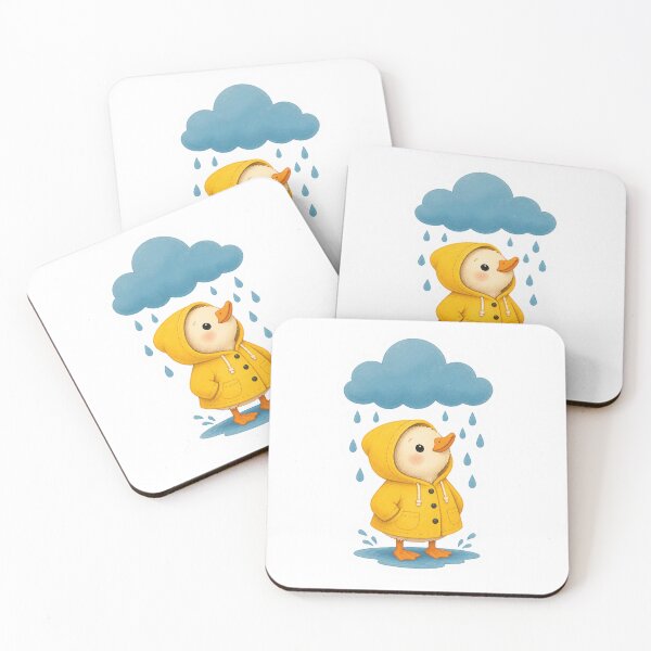 Item preview, Duck in Yellow Raincoat designed and sold by LuckyStore4.