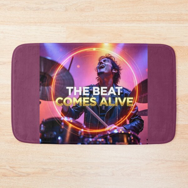 Item preview, The Beat Comes Alive Concert Poster: 3D Lenticular Drummer Hands Canvas designed and sold by Creative-RE.