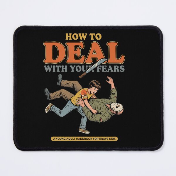Item preview, How To Deal With Your Fears Retro Slasher Survival Guide designed and sold by AdyKurniawan.