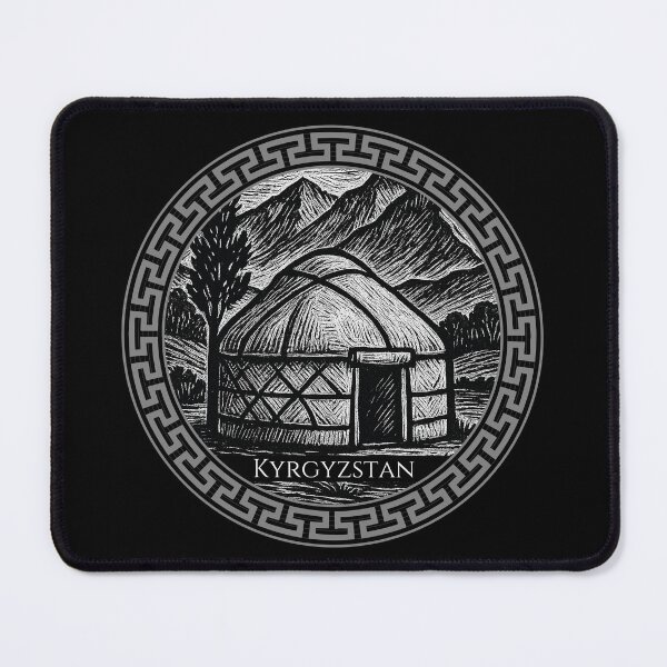 Item preview, Kyrgyzstan Vintage Woodcut Art designed and sold by Thistle-TShop.