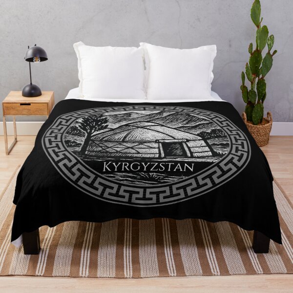 Item preview, Kyrgyzstan Vintage Woodcut Art designed and sold by Thistle-TShop.