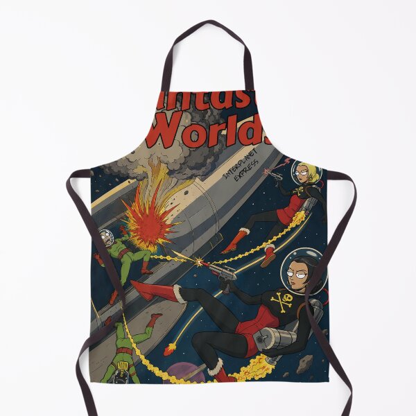 Item preview, Retro Comic Cover Fantastic Worlds designed and sold by SideQuest - Scribbled Chaos!.