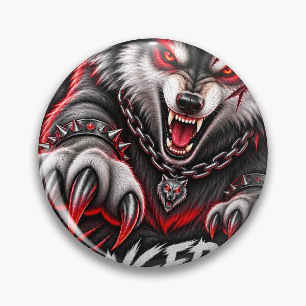 Item preview,  Dangerous Wofe Fierce Wolf Red Black Sticker designed and sold by 7526820081.