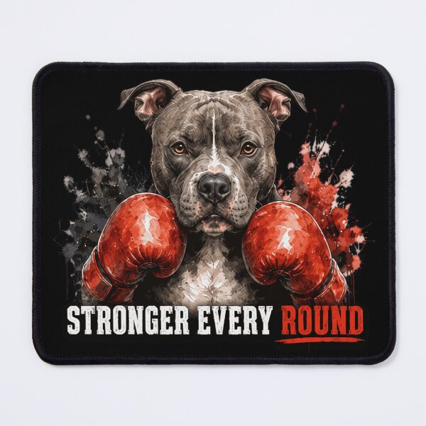 Item preview, Pitbull Boxer Dog Stronger Every Round Motivation designed and sold by markymaarty.