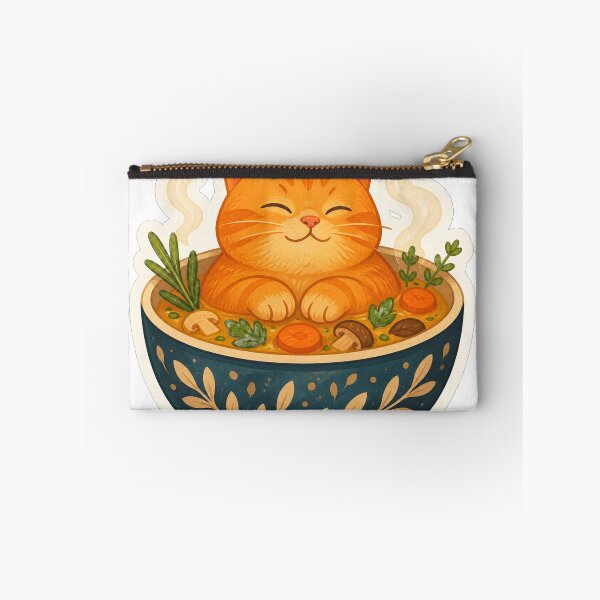 Item preview, Cozy Cat in Soup Bowl designed and sold by LuckyStore4.