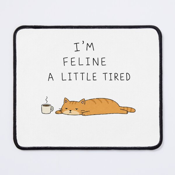 Item preview, Funny Tired Cat Coffee Meme designed and sold by MonkiFlipp.