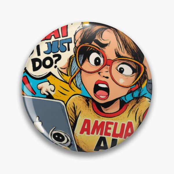 Item preview, Funny Amelia Ai Schoolgirl Meme Relatable Programm designed and sold by atreyoshop.