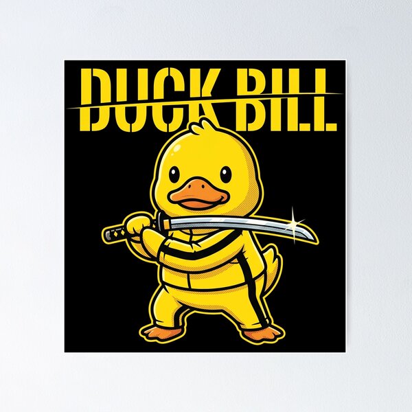 Item preview, Duck Bill Yellow Tracksuit Martial Arts Parody designed and sold by AdyKurniawan.
