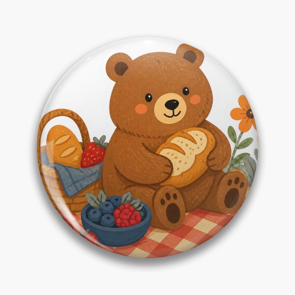 Item preview, Cozy Bear Berry Picnic designed and sold by LuckyStore4.