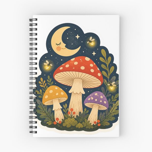 Item preview, Moonlit Forest Mushrooms designed and sold by LuckyStore4.