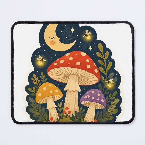 Item preview, Moonlit Forest Mushrooms designed and sold by LuckyStore4.